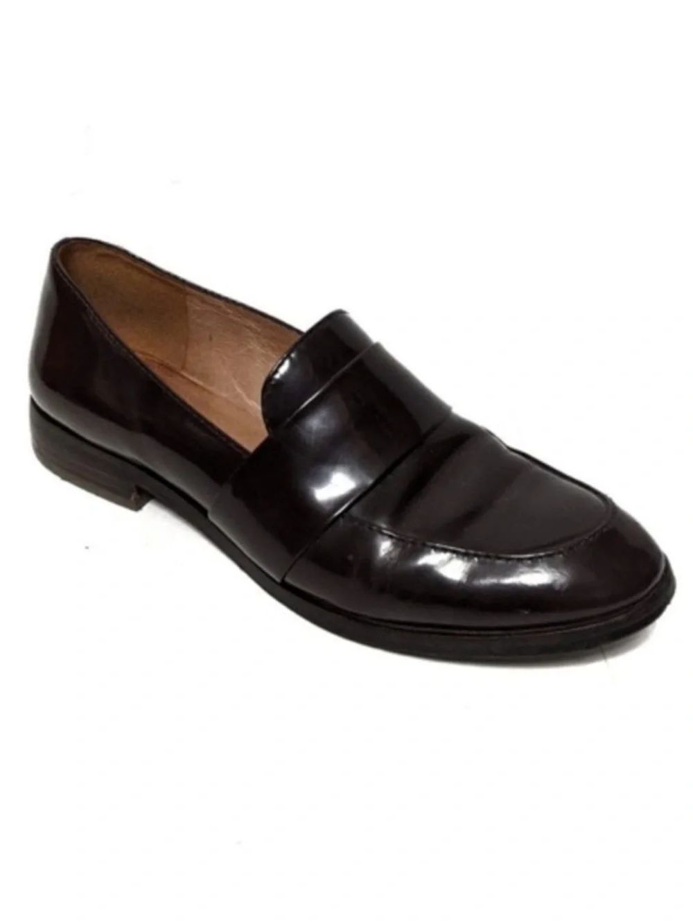 MADEWELL The Elin Leather Loafer Burgundy 7.5